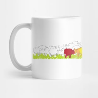 Rainbow sheep Mug